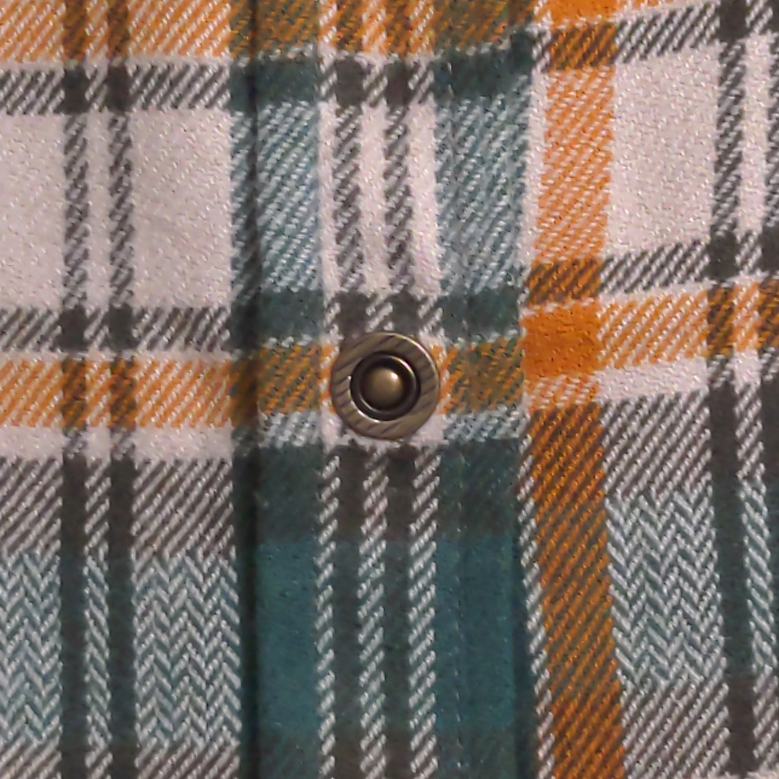 Prana Golden Canyon Flannel Soft Pine Plaid Layer Snaps Pocket Organic S New — image 3 of 8